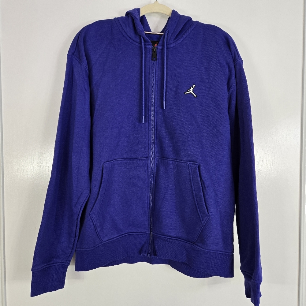 Jordan Brooklyn Fleece Mens Large  Full-Zip‎ Hoodie in Sky J Purple Jumpman Rare